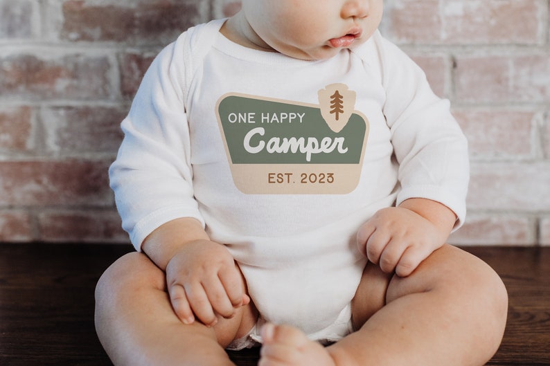 One Happy Camper Shirt, First Birthday Shirt, Camping 1st Birthday Outfit, One Happy Camper Matching Family Tees, Camp Mommy and Me Shirts