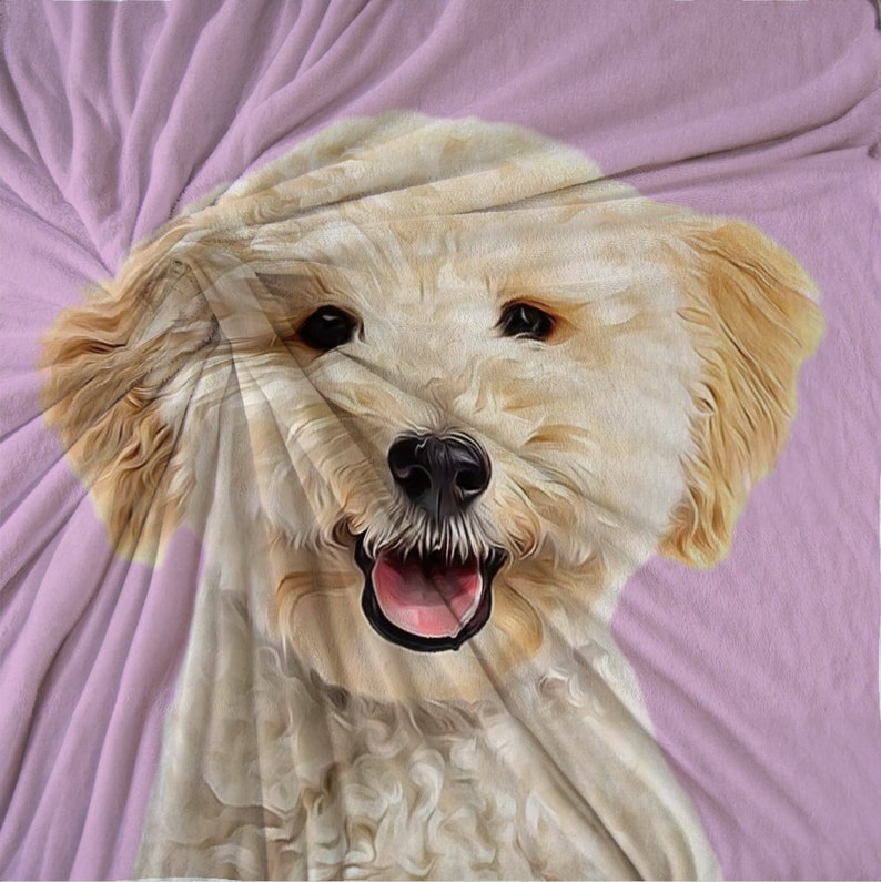 Custom Pet Blanket Using Pet Photo with Name Custom Blanket Personalized Dog Blankets Cat Picture Blanket Custom Gift Retro Blanket