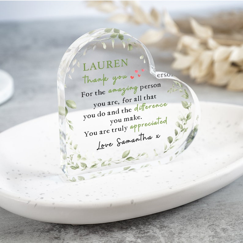 Personalised Friend Thank You Gift, Friendship Keepsake Gift, Appreciation Gift, Best Friend Gifts, Friendship Ornament, Gifts for Friends