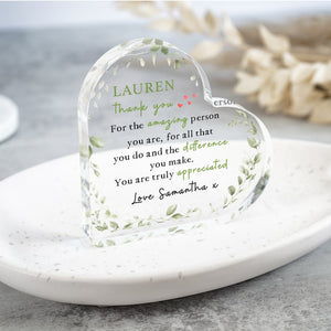 Personalised Friend Thank You Gift, Friendship Keepsake Gift, Appreciation Gift, Best Friend Gifts, Friendship Ornament, Gifts for Friends