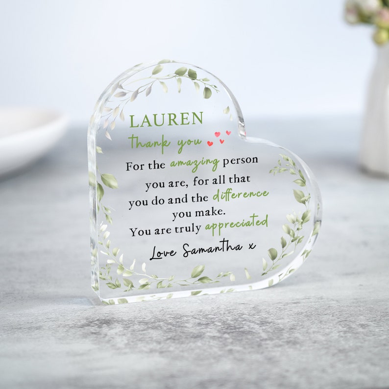 Personalised Friend Thank You Gift, Friendship Keepsake Gift, Appreciation Gift, Best Friend Gifts, Friendship Ornament, Gifts for Friends