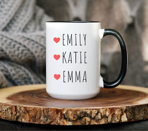 Girl Dad Mug, Dad Coffee Mug, Girl Daddy Gift, Personalized Dad Gift Dad of girls Gift for Girls Dad Custom Daughter Name Mug Kids Names Mug