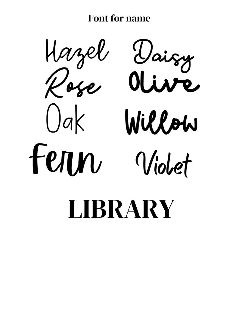 Personalized Library Sign, my Library Sign, Book Sign, Bookish Sign, Bookshelf decor, bookshelf sign, bookshelf personalized