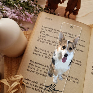 Personalized Portrait Pet Bookmark, Pet Memorial Gift Bookmark, Bookmark For Book Lovers, Custom Pet Portrait Bookmark, Book Lover Gifts