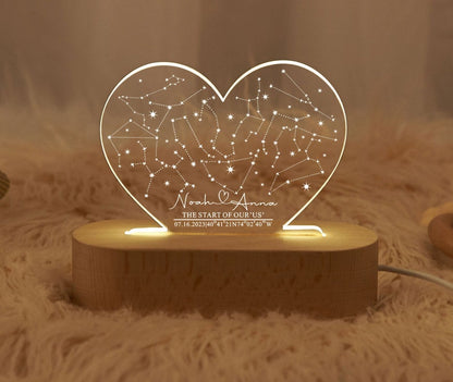 Custom Star Map by Date,Valentine's Day Gift,Anniversary Gift,Starry Night Save the Date,Constellation Map by Date,Star Location,Couple Gift