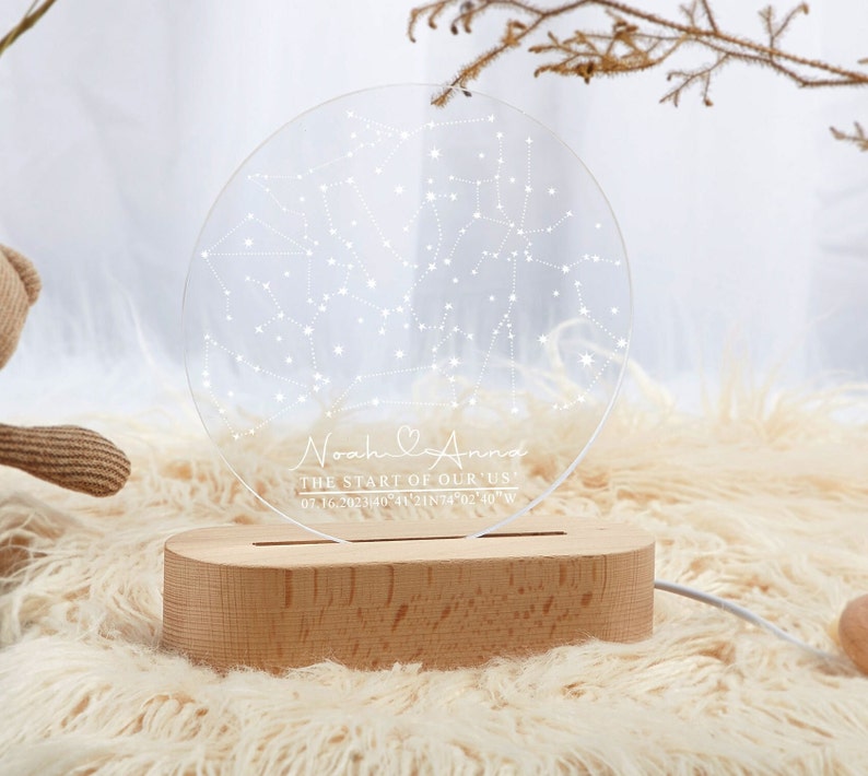 Custom Star Map by Date,Valentine's Day Gift,Anniversary Gift,Starry Night Save the Date,Constellation Map by Date,Star Location,Couple Gift