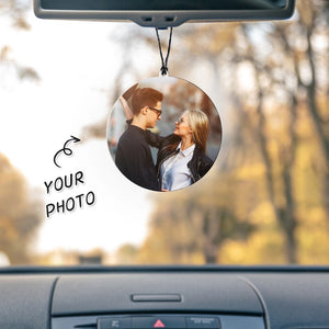 Custom Photo Car Air Freshener, Valentine s Day Gift Personalized for Him or Her Personalized Multiple Fragrances Car Freshies with Pictures, Hanging Ornaments, Novel Custom Birthday Gifts