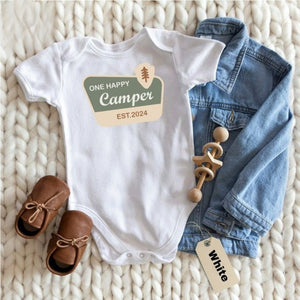 One Happy Camper T-Shirt, Camping 1st Birthday Outfit, One Happy Camper Matching Family Tees, First Birthday Shirt, Camp Mommy And Me Shirts