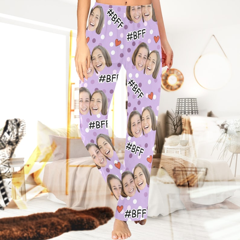 Custom Face Pajama Pants,Personalized Best Friends Photo Pajamas,Picture Face on Pajamas,Customized Funny Photo Gift For Her/Him Friends BBF il_794xN.5693465709_a0d4.jpg