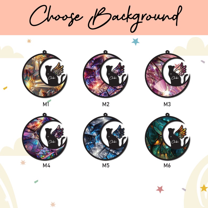 Personalized Cat with Wings Suncatcher Ornament, Cat Memorial Gift, Pet Loss Sympathy Gift, Loss of Cat Remembrance Gift, Cat on Moon il_794xN.5698387402_giwv.jpg