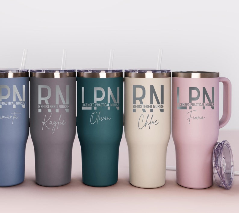 Personalized Nurse 40OZ Tumbler, Medical Tumbler, Nurse Gift, Nursing Student, RN LPN, Nurse Graduate, Doctor Gift, Nurse Appreciation Gift