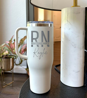 Personalized Nurse 40OZ Tumbler, Medical Tumbler, Nurse Gift, Nursing Student, RN LPN, Nurse Graduate, Doctor Gift, Nurse Appreciation Gift