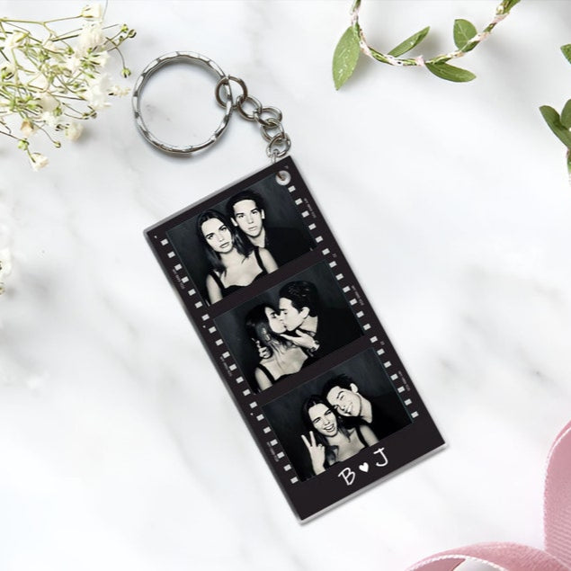 Valentines Day Gift For Him, Custom Photo Strip Keychain, Personalized Couples Gift, Valentines Gifts For Men, Boyfriend Gift
