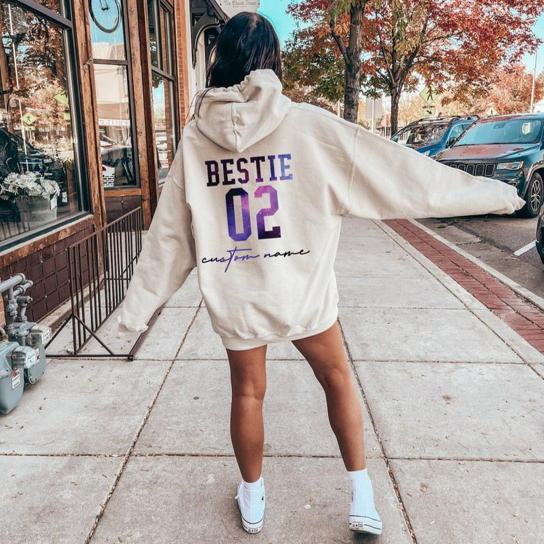 Custom Name BFF Shirts, Personalized Best Friend Shirts, Customized Personalized Gift For Best Friend