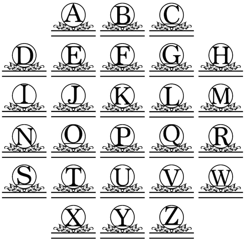 Personalized Family Name Metal Sign, Last Name Sign, Initial, Metal Monogram, Door Hanger, Housewarming Gift, Wedding Monogram, Anniversary