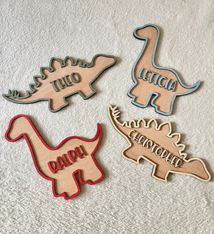 Dinosaur door sign Personalised name letter dinosaur nursery name sign boys bedroom custom dinosaur decoration gift for dinosaur lover gift