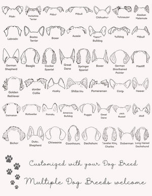 Custom Dog Ears Sweatshirt - Personalized Corgi Shirt for Dog Moms, Add Your Pet's Name to the Sleeve, Unique Dog Lover Gift, cute puppy tee