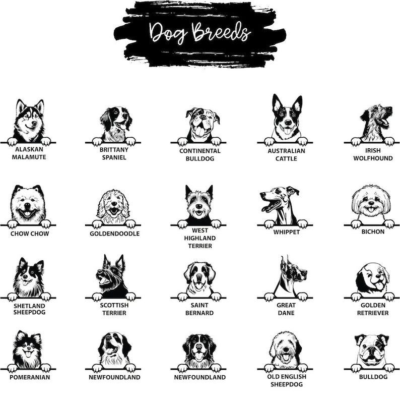 Personalized Dog Gift, Dog Welcome Mat, Unique Dog Gift, Housewarming Dog Gift, Custom Dog Breeds, Custom Name Doormat, Housewarming Dog Rug