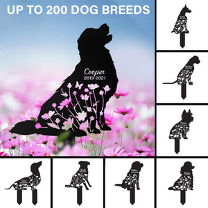 Custom Dog Memorial Cut Metal Sign , Dog Grave Marker, Every Dog Breed Metal Stake, Personalized Dog Garden Sign, Pet Loss Gift, Garden Decor il_794xN.5720969010_sg8u.jpg