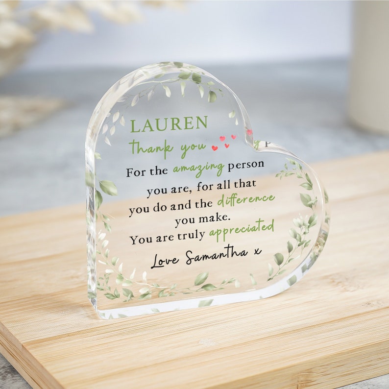 Personalised Friend Thank You Gift, Friendship Keepsake Gift, Appreciation Gift, Best Friend Gifts, Friendship Ornament, Gifts for Friends