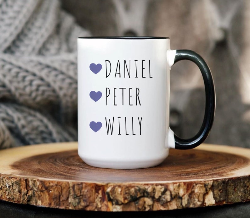 Boy Dad Mug, Dad Coffee Mug, Boy Daddy Gift, Personalized Dad Gift Dad of boys Gift for Boys Dad Custom Boy Name Mug Kids Names Mug