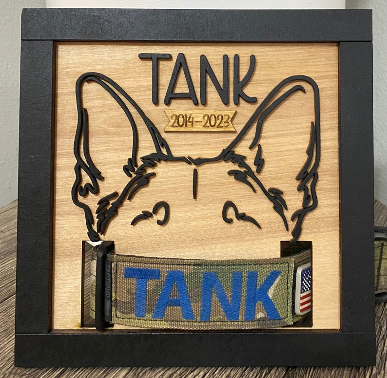 Dog Memorial Sign, Pet Memorial, Dog Remembrance, Pet Remembrance, Dog Collar Frame, Pet Collar Memorial, Memorial Pet Collar Frame