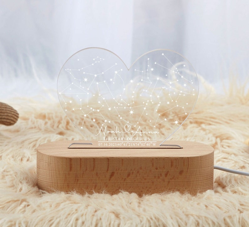 Custom Star Map by Date,Valentine's Day Gift,Anniversary Gift,Starry Night Save the Date,Constellation Map by Date,Star Location,Couple Gift