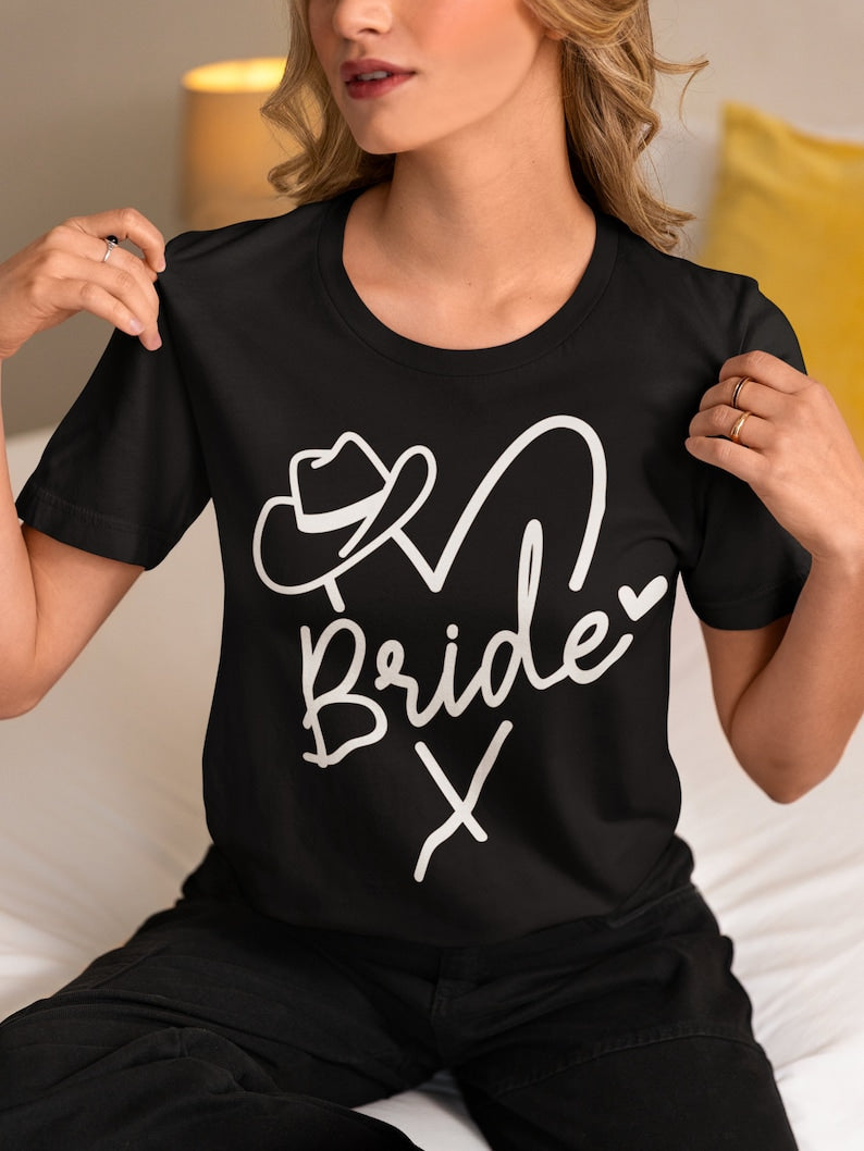 Western Themed Hen Party T Shirts, Team Bride T Shirt, Hen Party Shirts, cowboy Party Shirts, Bachelorette Shirts, Cowgirl bride Gifts