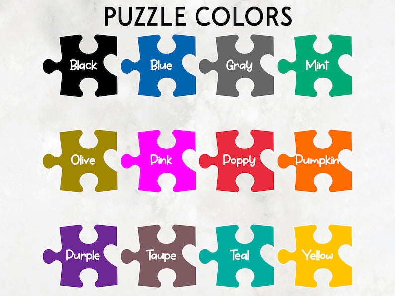 Personalized Puzzle Piece Name Sign Night Light, Valentine Gift for Him, Her, Puzzle Name Sign For Couples, Boyfriend Gift , Love Keepsake