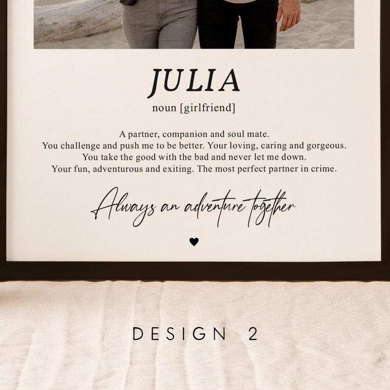 Sister Definition Photo Gift - Personalised Print, Birthday For Sister, Custom Birthday Present Sister, For Sister, Birthday, Siblings