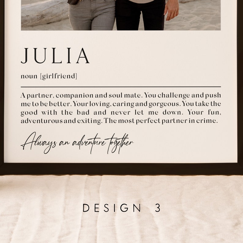 Sister Definition Photo Gift - Personalised Print, Birthday For Sister, Custom Birthday Present Sister, For Sister, Birthday, Siblings