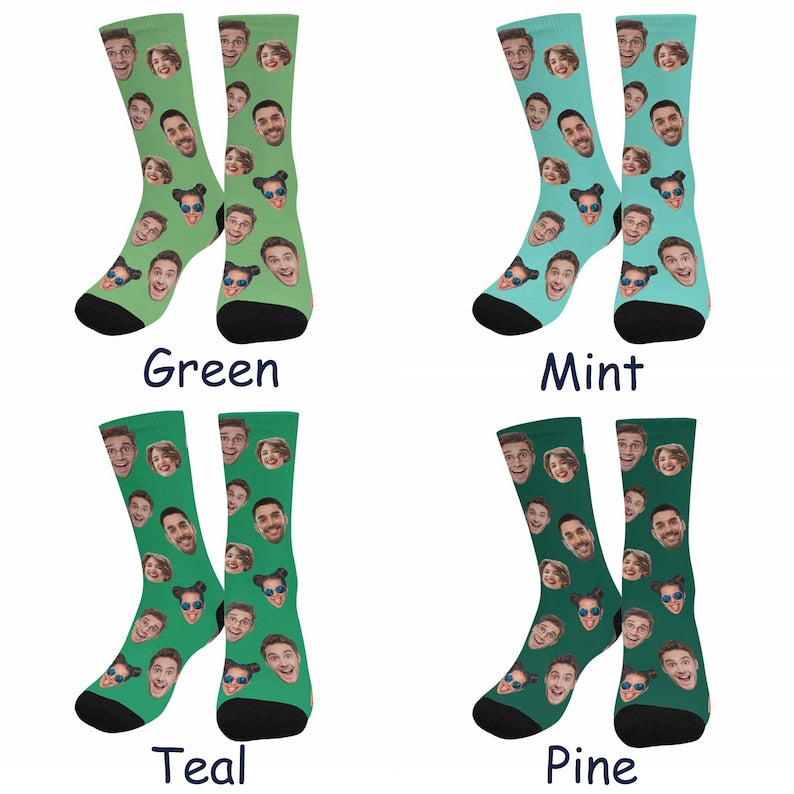 Personalized Socks for Dad, Custom Face Socks, Customized Socks with Photo, Dad Face on Socks, Photo Socks, Custom Father's Day Gift for Dad