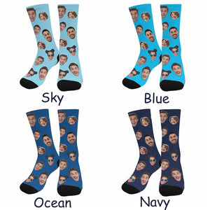 Personalized Socks for Dad, Custom Face Socks, Customized Socks with Photo, Dad Face on Socks, Photo Socks, Custom Father's Day Gift for Dad