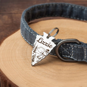 Dog Tag - Arrowhead Dog ID Tag - Dog Tag for Dogs Personalized - Dog Name Tag - Pet ID Tag - Unique Dog Tag - Engraved Dog Tag - Dog Gifts
