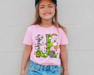 St Patricks Day Shirt For Kids, Custom Kids Name Patricks Shirt, Alphabet Name Toddler, Kids St Patricks Day Shirt, Alphabet Shirt For Kids