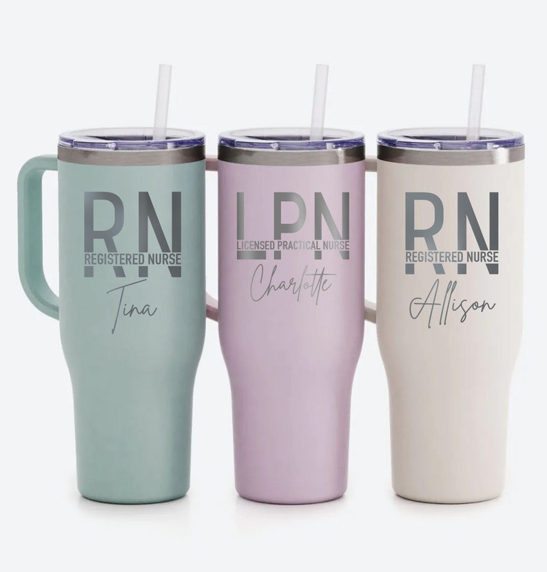 Personalized Nurse 40OZ Tumbler, Medical Tumbler, Nurse Gift, Nursing Student, RN LPN, Nurse Graduate, Doctor Gift, Nurse Appreciation Gift