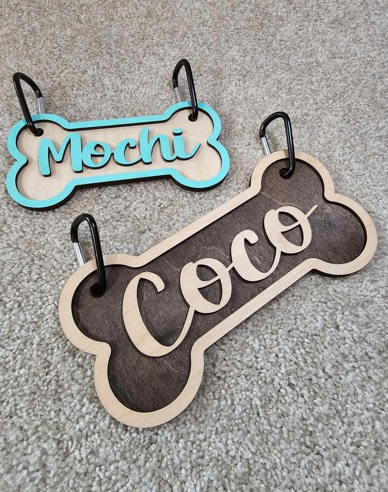 Outline Color Bones Personalized Crate Sign, Custom Dog Decor, Hanging Crate Sign, Custom Crate Sign, Dog Bone Sign, Personalized Dog Gift, Animal Sign il_794xN.5757173032_17o3.jpg