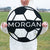 Personalized Soccer Ball Name Sign, Metal Wall Art, Soccer Name Sign, Sports Name Sign, Gift For Soccer Football Players, Sports Wall Art