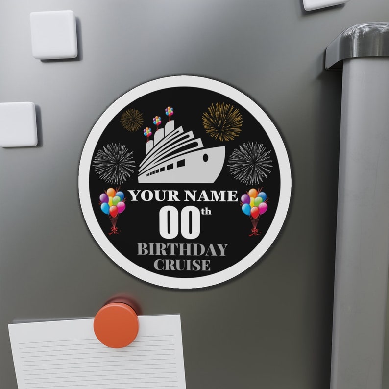 Birthday Cruise Door Magnet, Custom Birthday Cruise Door Magnets, Personalized Birthday Cruise Magnet, Cruise Decorations, Cruise Magnets