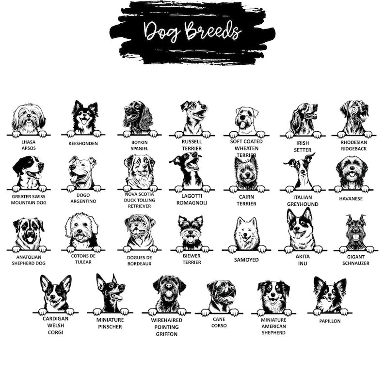 Personalized Dog Gift, Dog Welcome Mat, Unique Dog Gift, Housewarming Dog Gift, Custom Dog Breeds, Custom Name Doormat, Housewarming Dog Rug