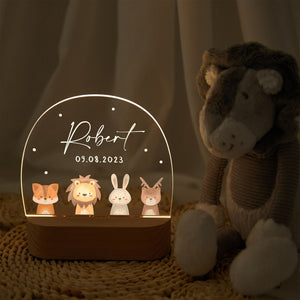 Night light kids, baby gift birth, baptism gift, baby gift personalized, easter gift, christening gift, birthday gift, bedside lamp