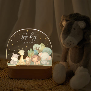 Night light kids, baby gift birth, baptism gift, baby gift personalized, easter gift, christening gift, birthday gift, bedside lamp