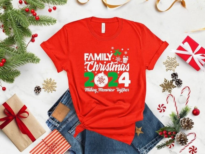 Family Christmas 2024 Making Memories Together Shirts, Christmas Family Shirt, Christmas Group Shirt, Christmas Gifts