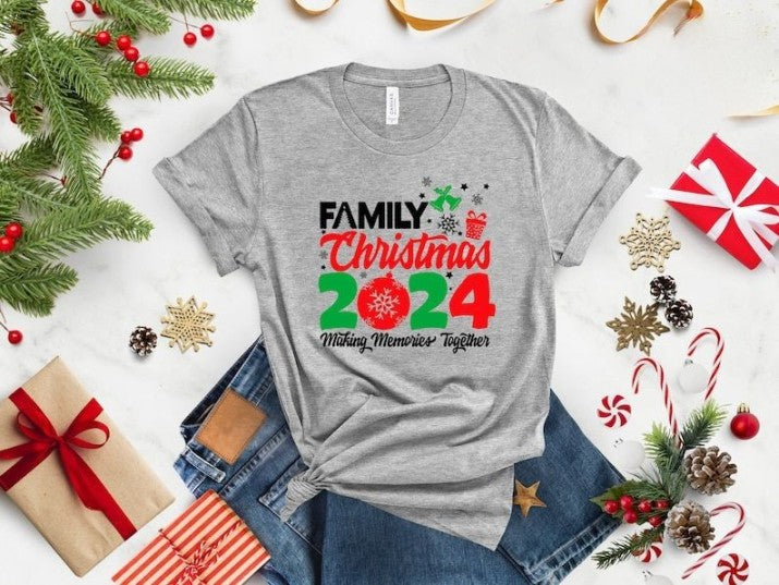 Family Christmas 2024 Making Memories Together Shirts, Christmas Family Shirt, Christmas Group Shirt, Christmas Gifts