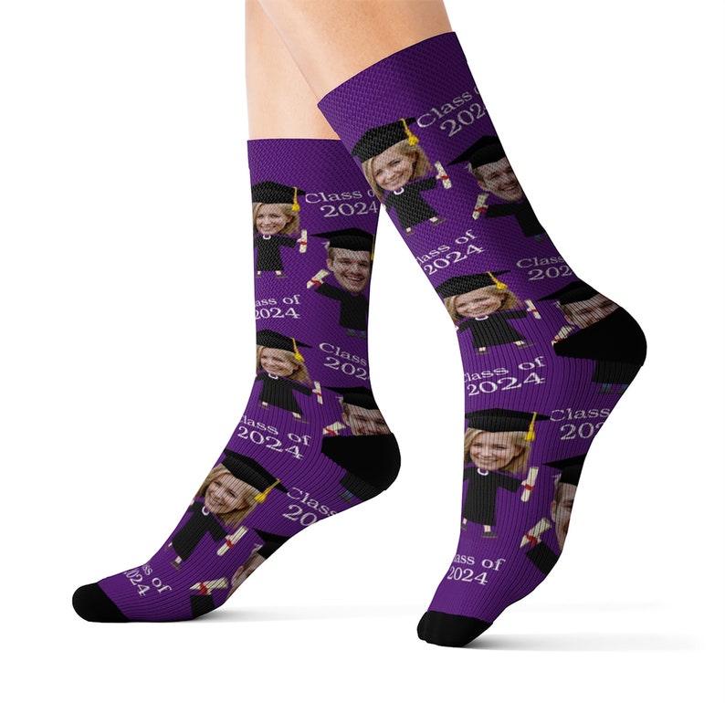Class of 2025 Graduation Socks, 2025 Grad Socks, Personalized Graduation Socks, Custom Face Socks With text, 2025 Graduate, Graduation Gift