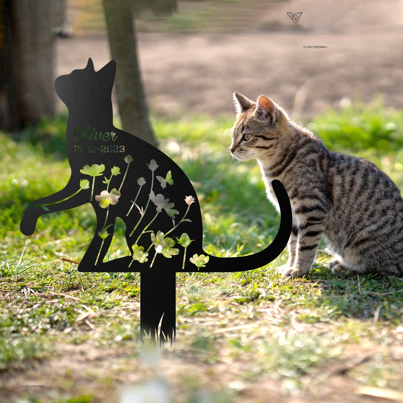Custom Cat Memorial Stake, Cat Grave Marker, Cat Breed Cut Metal Sign, Pet Memorial Gift, Personaized Cut Metal Sign Cat Memorial Plaque, Pet Loss Gift, Remembrance Stake il_794xN.5785889882_o6zw.jpg