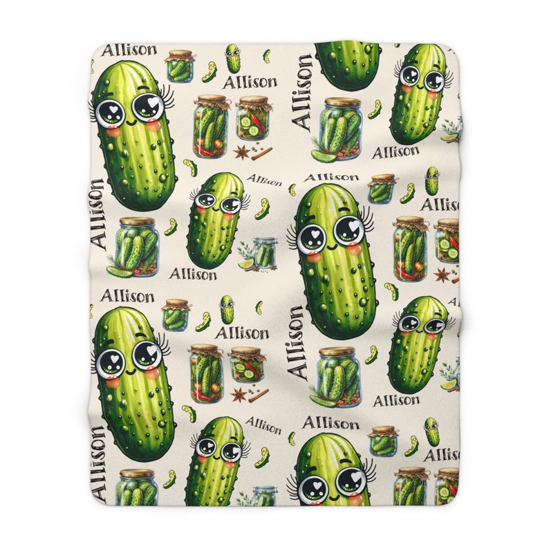 Customized Pickle Name Blanket Pickle Lover Blanket Gift funny blanket gardening blanket pickles comfy pickle blanket personalized blanket
