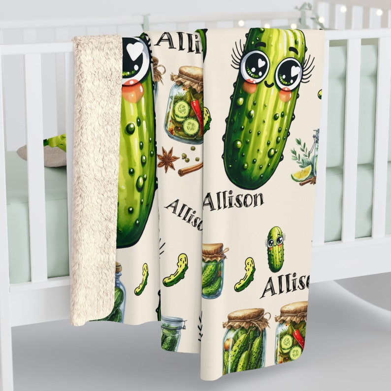Customized Pickle Name Blanket Pickle Lover Blanket Gift funny blanket gardening blanket pickles comfy pickle blanket personalized blanket