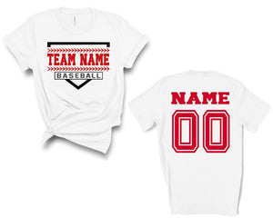 Custom Baseball Mom Shirt: Personalized Team Name & Number Tee