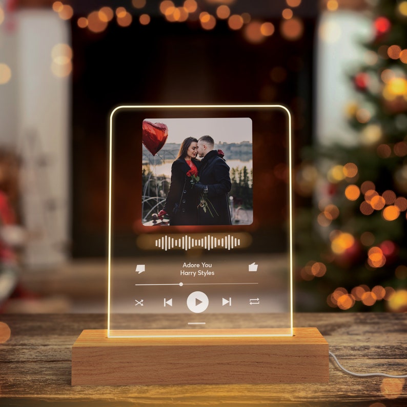 Custom Acrylic Music Plaque Song Plaque - Personalized Album Cover Music Plaque - Anniversary Gifts for Her & Him